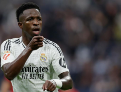 Vinicius Jr Gagal Eksekusi Penalti Melawan Manchester City di 16 Besar Liga Champions