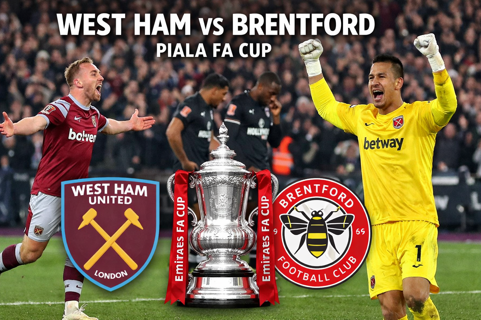 West Ham vs Brentford Piala FA Cup: Drama Adu Penalti Bawa The Hammers ke Perempat Final