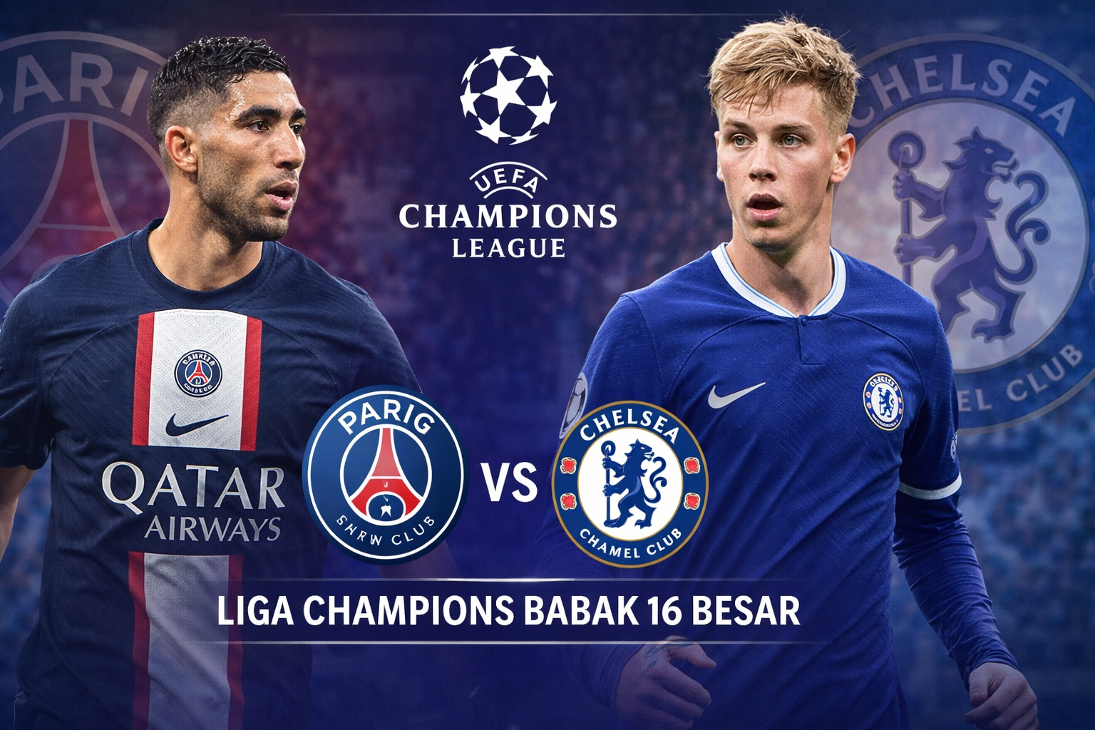PSG vs Chelsea Jelang Liga Champions 16 Besar: Duel Raksasa Eropa di Parc des Princes